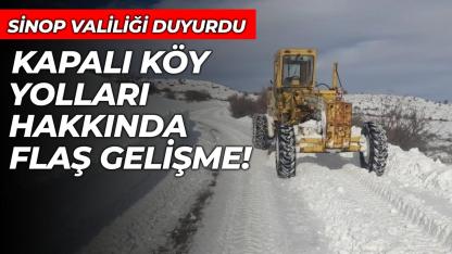 Sinop'ta 196 köy yolunun tamamı açıldı