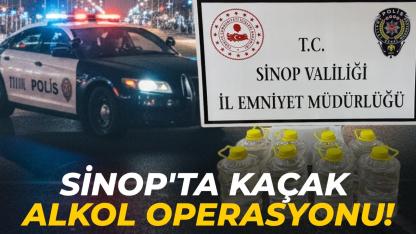 Sinop’ta 20 litre etil alkol ele geçirildi