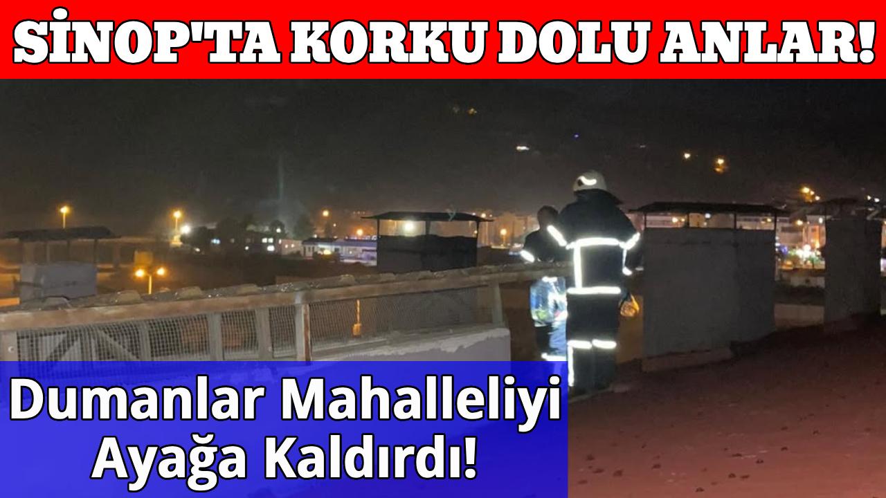 Sinop'ta baca yangını ekipleri harekete geçirdi