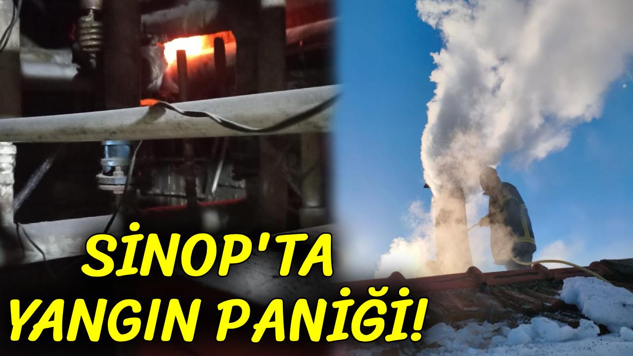 Sinop'ta baca yangını ekipleri harekete geçirdi