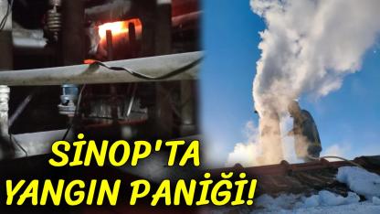 Sinop'ta baca yangını ekipleri harekete geçirdi