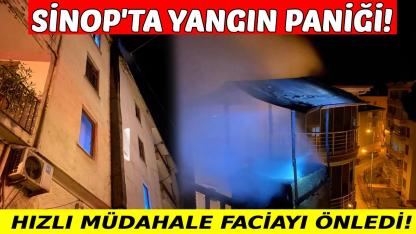 Sinop'ta baca yangını paniğe yol açtı