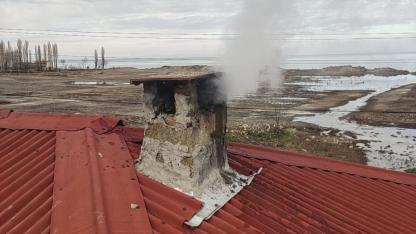 Sinop'ta baca yangını panik yarattı