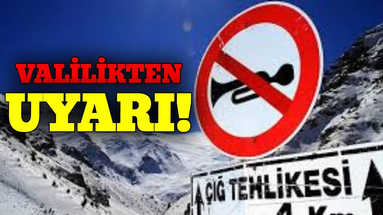 Sinop’ta çığ tehlikesi uyarısı