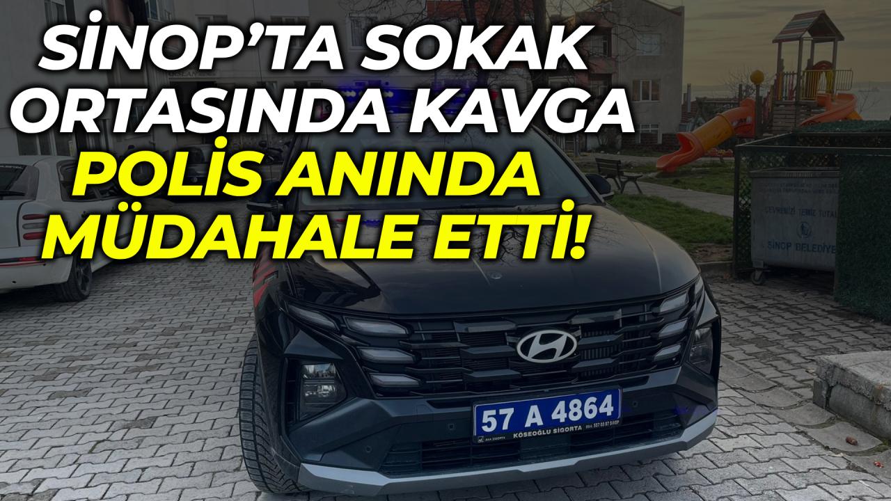 Sinop’ta çocukların kavgasına polis müdahalesi