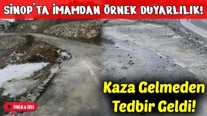 Sinop'ta din görevlisi herkese örnek oldu