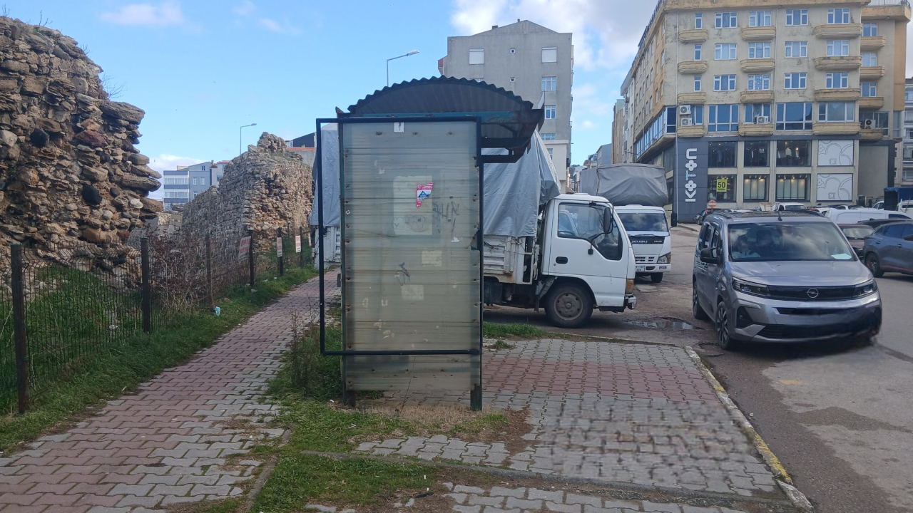 Sinop'ta dolmuş durağının konumu mağduriyet yarattı