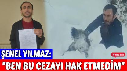 Domuzu eliyle yakalayan Yılmaz; "Devlet domuzuna sahip çıktı, bize sahip çıkan yok mu?"