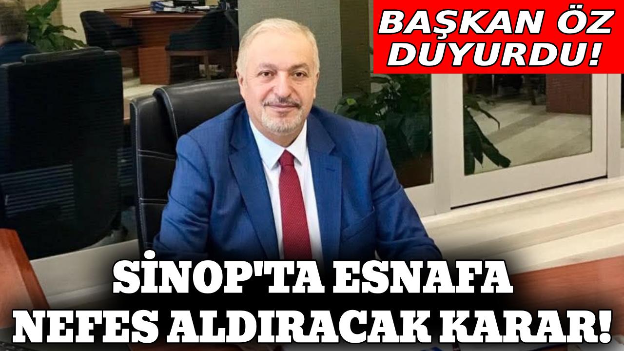 Sinop’ta esnaf kredilerinde faiz oranı güncellendi