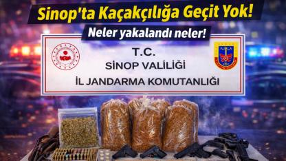 Sinop’ta jandarmadan kaçakçılık operasyonu