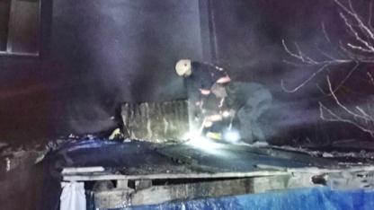 Sinop'ta kalorifer bacasında çıkan yangın korkuttu