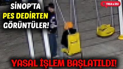 Sinop'ta kamu malına zarar verenler kameraya takıldı