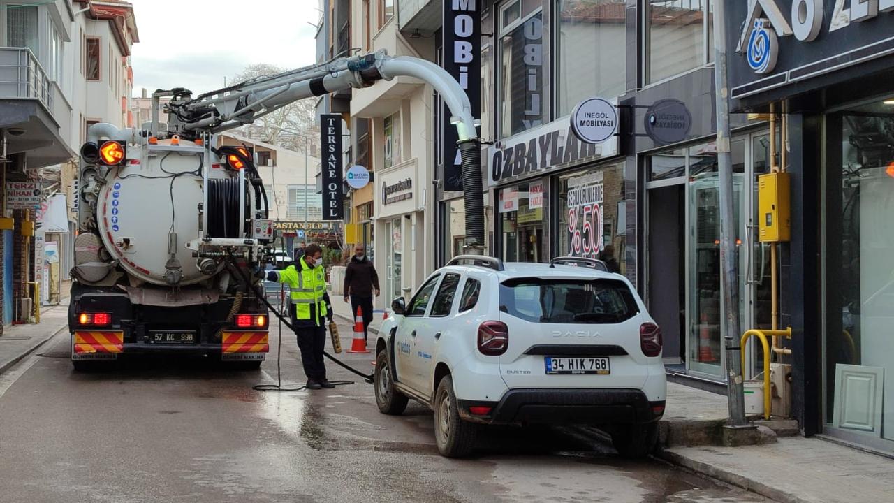 Sinop’ta kanalizasyon temizliği