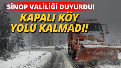 Sinop’ta kapalı köy yolu kalmadı