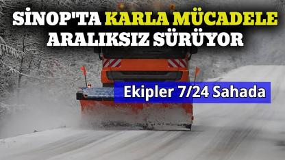 Sinop’ta kış tedbirleri etkili oldu: Köy yolları bir bir açılıyor