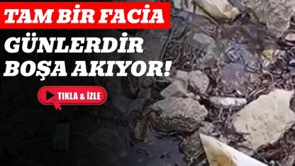 Sinop’ta mezarlıkta su israfı: Günlerdir durmuyor