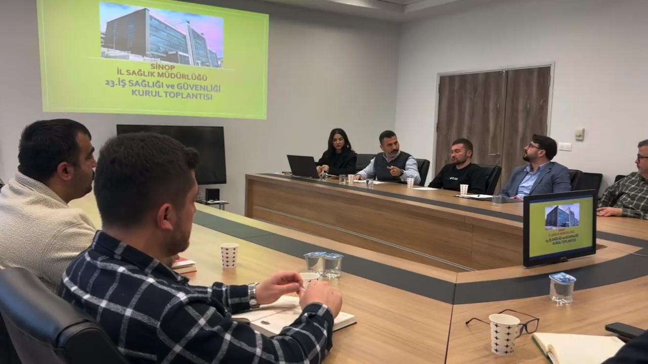 Sinop'ta sağlık tesislerinde iş güvenliği çalışmaları değerlendirildi