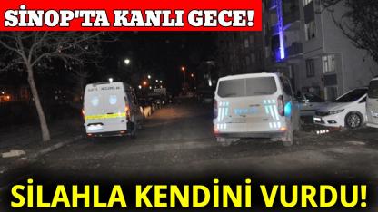 Sinop'ta silahla kendini vurdu! Apartman ayağa kalktı!
