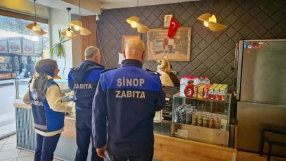 Sinop’ta simitçiler denetlendi