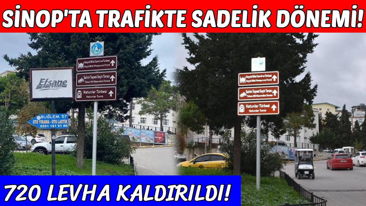 Sinop’ta trafik akışını rahatlatan sadeleştirme