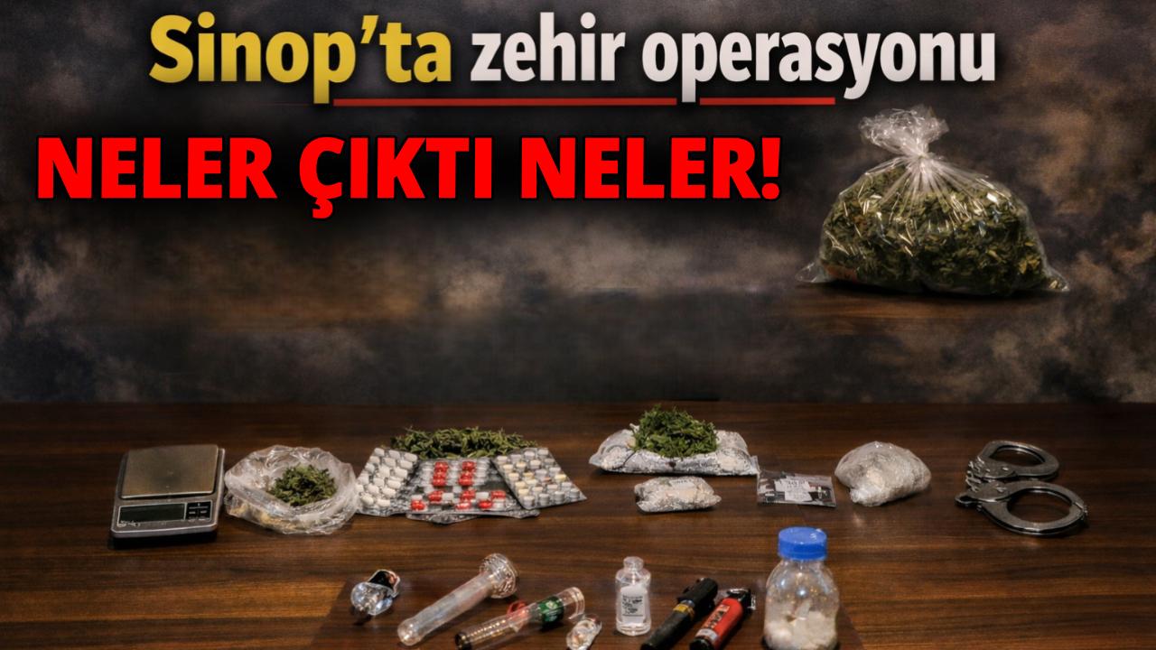 Sinop'ta uyuşturucu operasyonu: 4 gözaltı