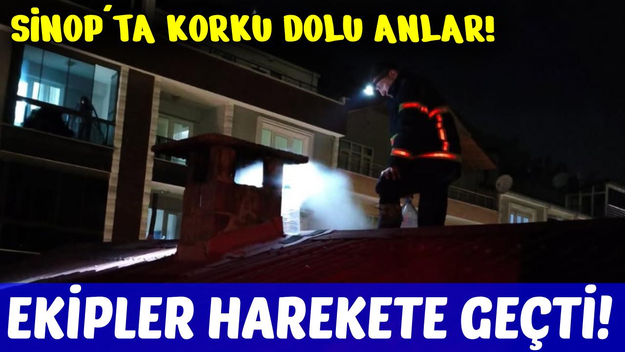 Sinop'ta yangın paniği