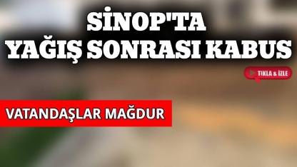 Sinop’ta yaşam çamur altında