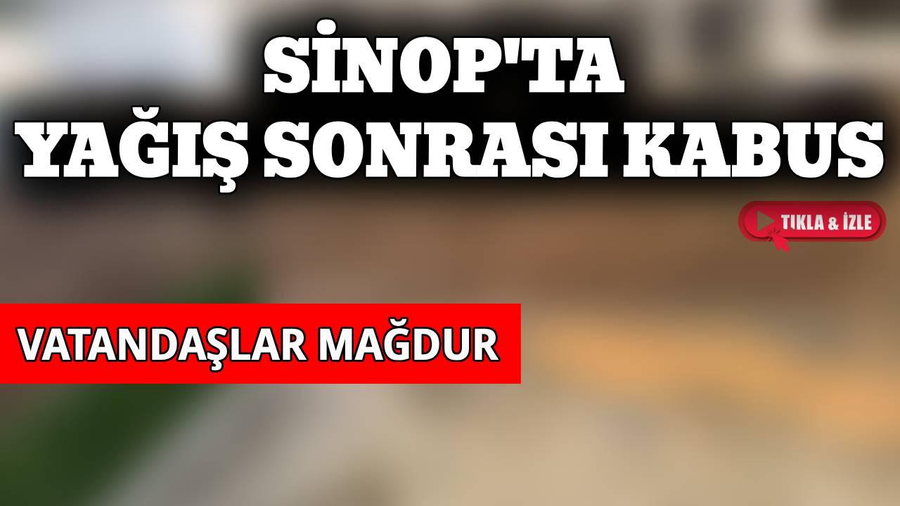 Sinop’ta yaşam çamur altında