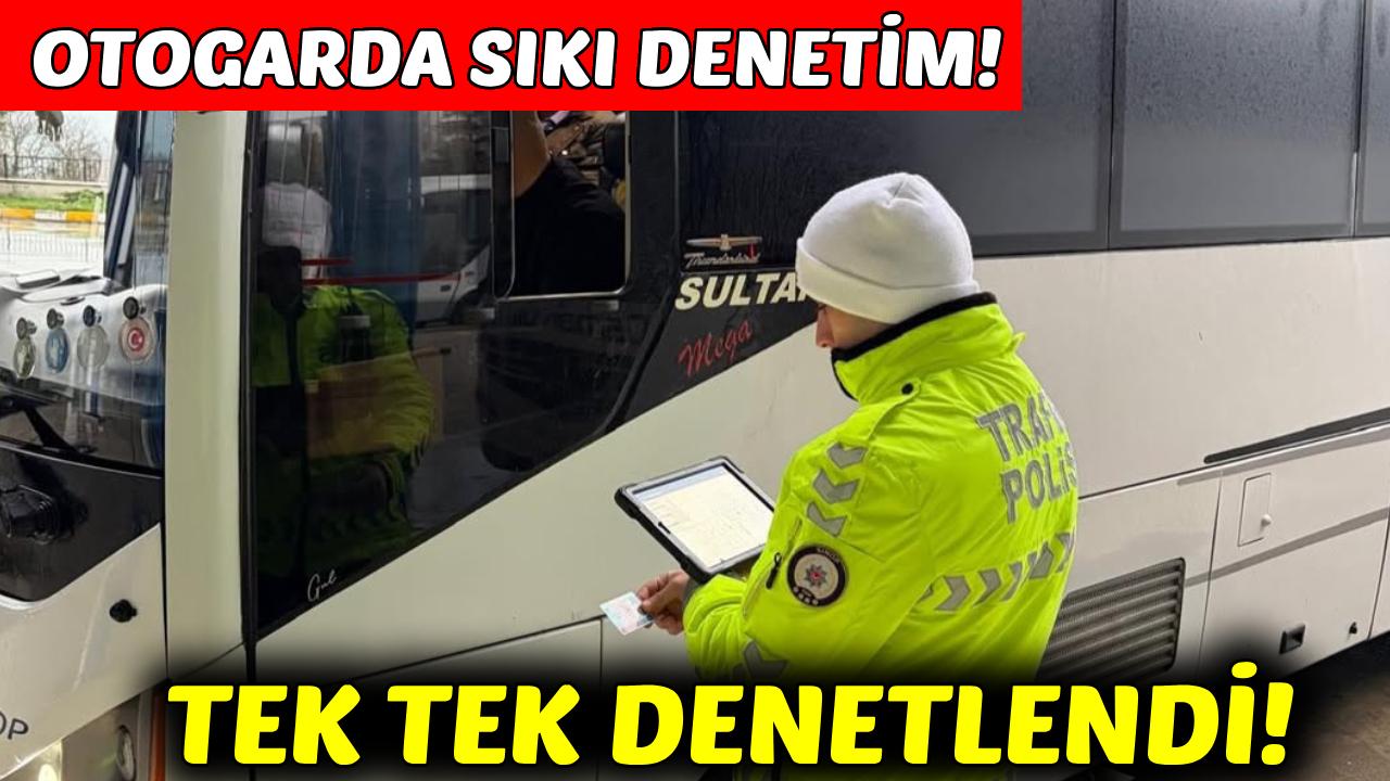 Sinop’ta yolcu otobüslerine kış lastiği denetimi