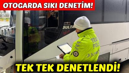 Sinop’ta yolcu otobüslerine kış lastiği denetimi