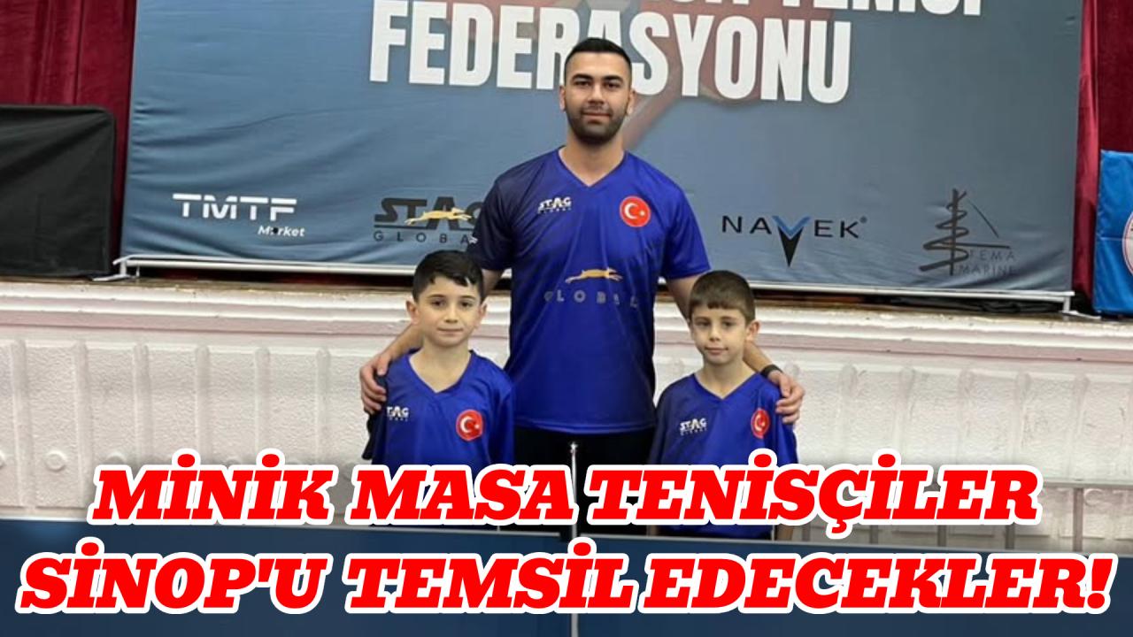 Sinop’tan masa tenisinde milli gurur