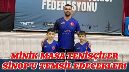 Sinop’tan masa tenisinde milli gurur