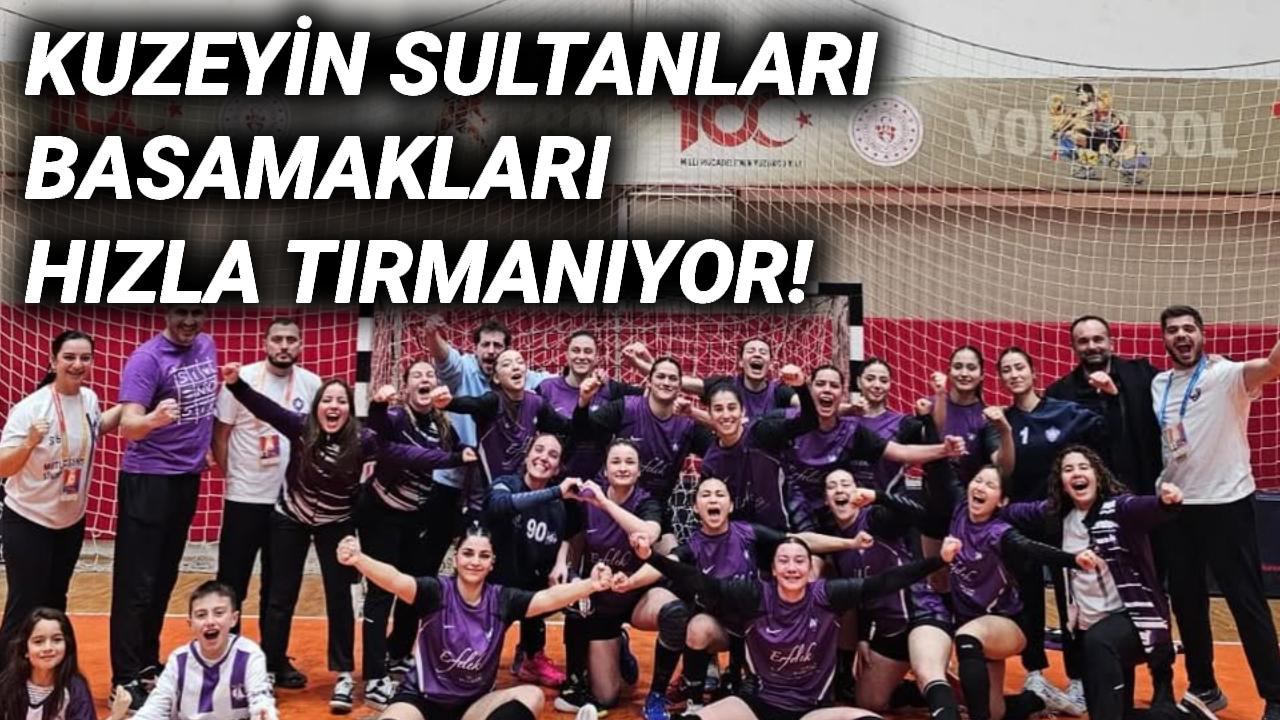 Sinop'un altın kızları Samsun’dan zaferle döndü