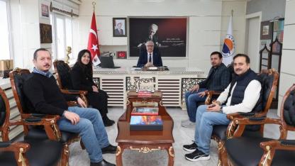 TÜBİTAK 2221 kapsamında Rektör Taşdemir'e ziyaret