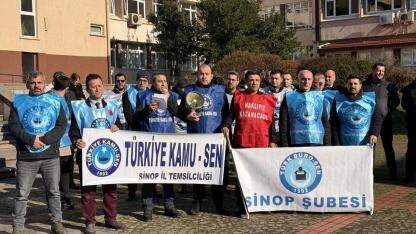 Türkiye Kamu-Sen Sinop: "Ücrette Hakkaniyet, Vergide Adalet İstiyoruz"