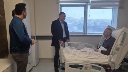 Üçüncüoğlu’ndan şehit babasına geçmiş olsun ziyareti