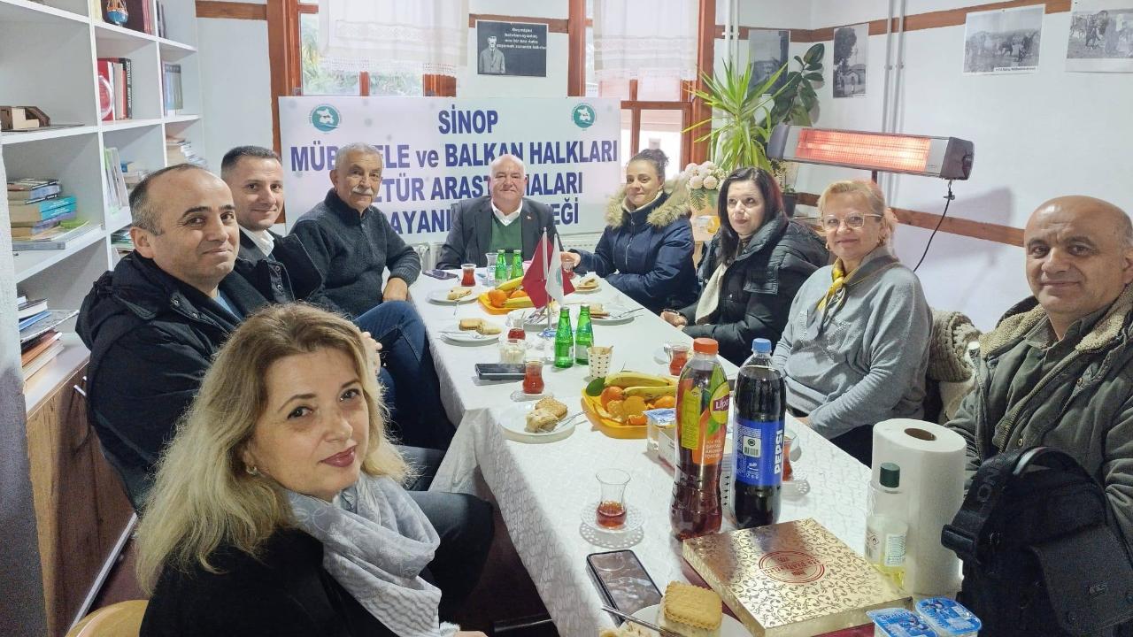 Uluslararası proje heyetinden Sinop Mübadele Derneği’ne ziyaret