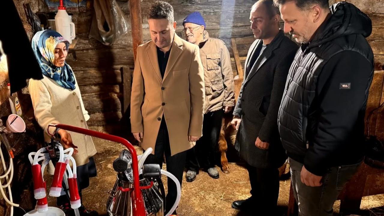 Üreticiye destek yerinde görüldü