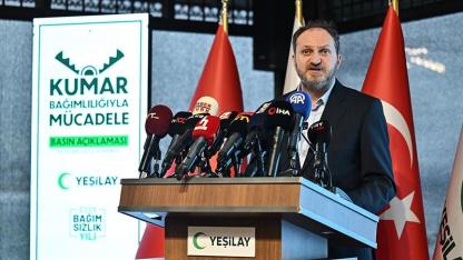 Yeşilay Başkanı Dinç, kumar bağımlılığında güncel verileri paylaştı
