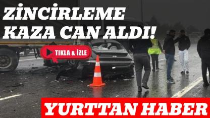Yoğun sis ve sağanak kazaya neden oldu: 2 ölü, 10 yaralı