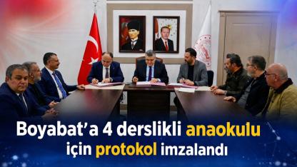 81 İl 81 Anaokulu Projesi Boyabat’ta hayata geçiyor