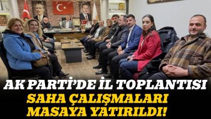 AK Parti Sinop’ta saha çalışmaları masaya yatırıldı