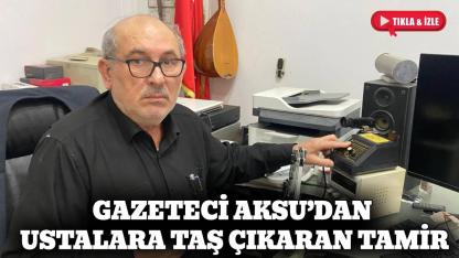 Bu kez haber değil, tamir yaptı