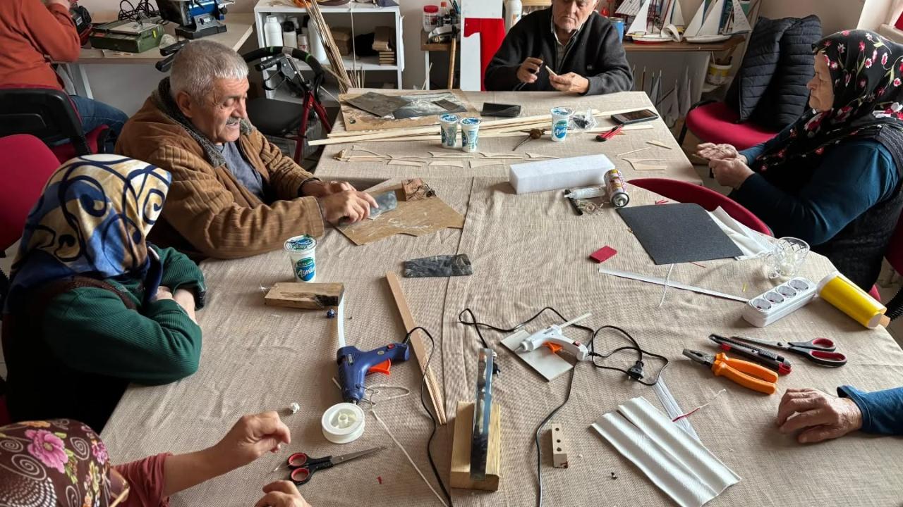 Ceviz kabukları sanata dönüştü