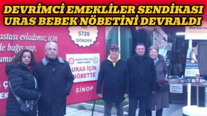 Dev Emekli-Sen’den Uras Bebek için destek nöbeti