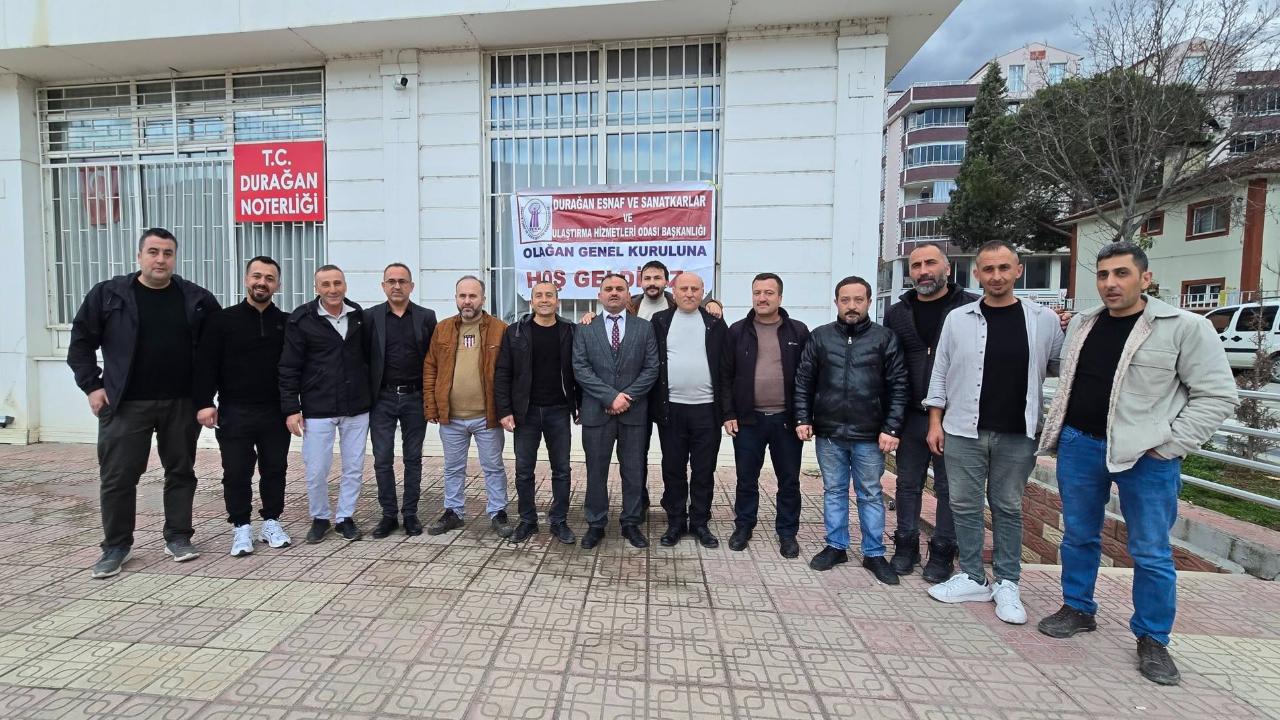 Durağan esnafı yeni başkanını seçti