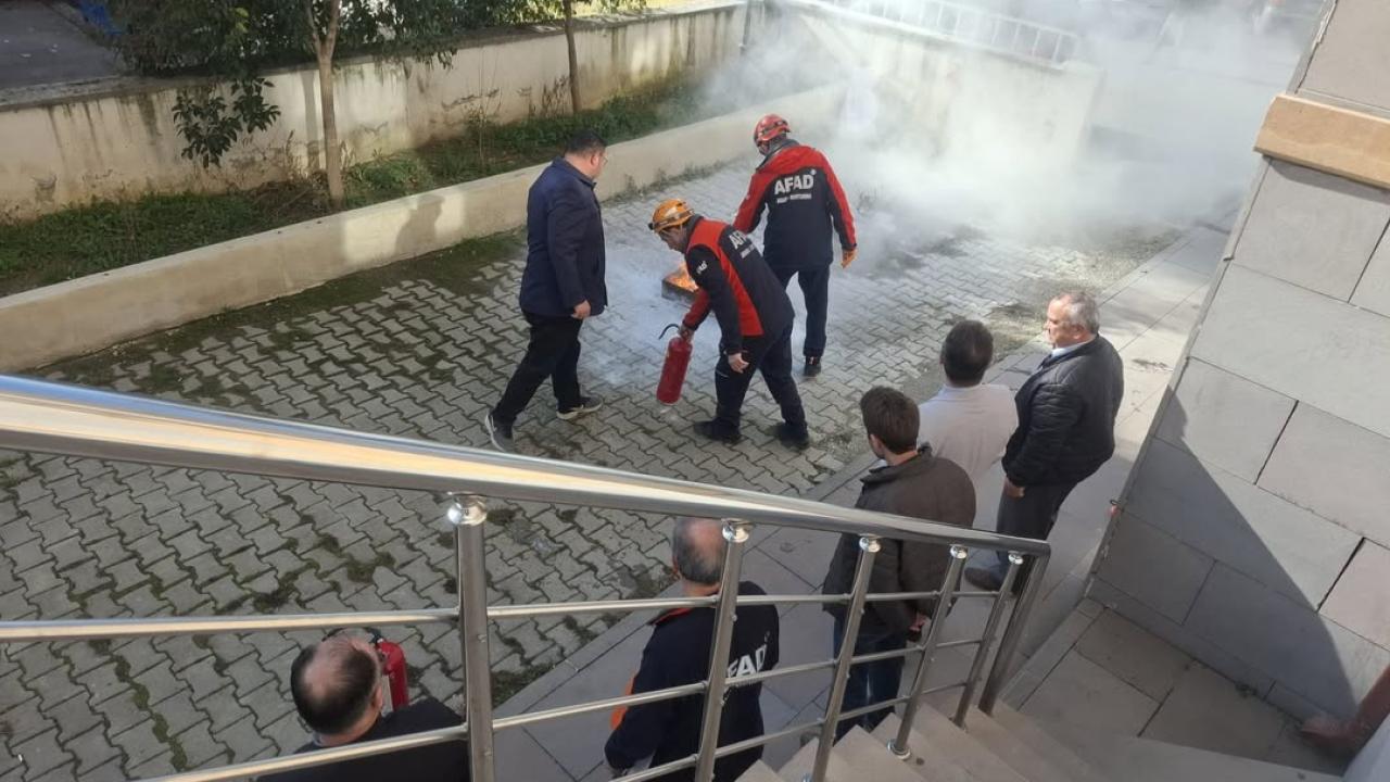 Durağan’da olası afetlere karşı prova