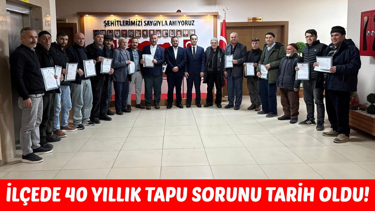 Durağan’da tapu sorununa kalıcı çözüm