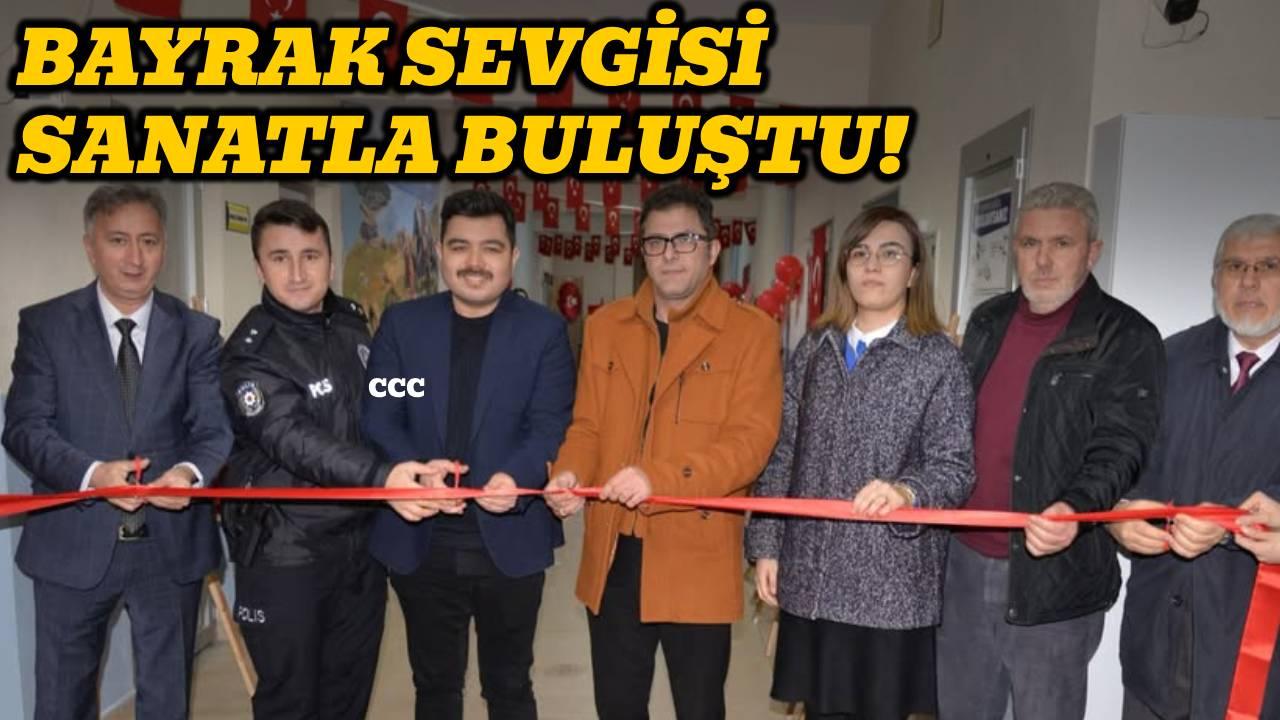 Fırçalardan vatan sevgisi akıtıldı