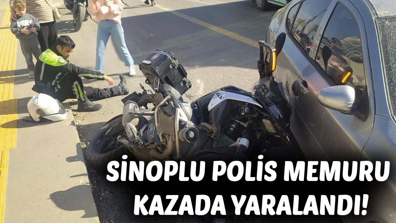 İstanbul’da görev yapan Sinoplu polis kazada yaralandı